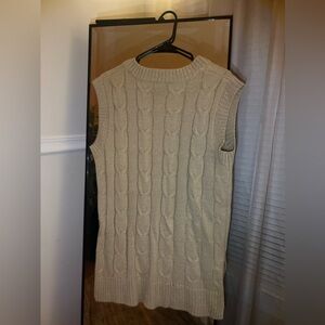Beige sweater vest